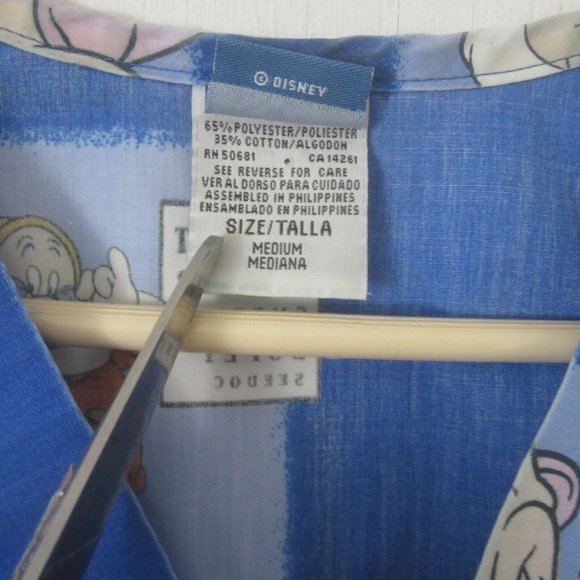 Disney Medical Scrub Shirt M Doc Dopey Sneezy Optometrist chart Snow White vtg - Picture 6 of 10